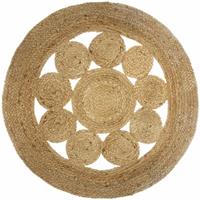 HOMEMAISON Deko-Teppich aus Jute, Ø 80 cm, rund - Atmosphera