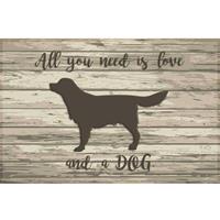 AKZENTE Fußmatte Hund Gallery Braun 50x80 cm - 