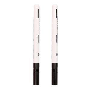 Rayher hobby materialen 2x stuks zwarte textielstift met fijne punt -