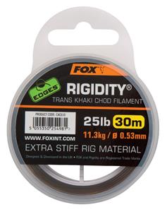 FOX Rigidity Chod Filament - Trans Khaki - 25lb - 30m