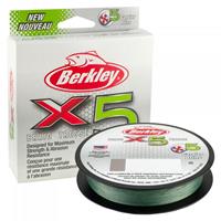 Berkley X5 Braid Low-Vis - Green - 0.17mm - 9.1kg - 150m - Gevlochten Lijn