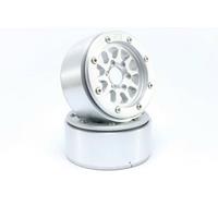Metsafil 1:10 Crawler Felgen Gear Silber 1 Paar