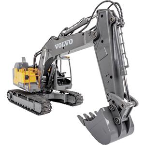 Carson 907339 Raupenbagger Volvo 1:16 RC functiemodel voor beginners Elektro Bouwvoertuig Incl. accu, oplader en batterijen voor de zender