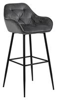 Ebuy24 - Brooke Barhocker Velour dunkelgrau.