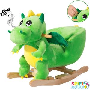 Schommelstoel kinderen dino met veiligheidsgordel