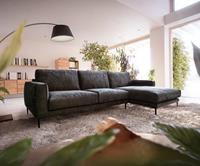 DELIFE Ecksofa Sottil 291 x 163cm Chenille Anthrazit Recamiere rechts