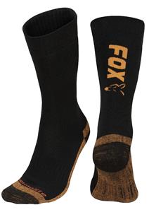 FOX Black/Orange Thermolite Long Sock - Maat 40-43