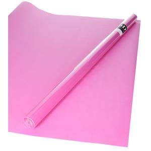 Bellatio 1x Rol kraft inpakpapier roze 200 x 70 cm -