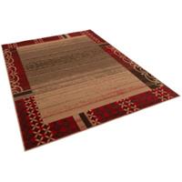 Pergamon Designer Teppich Samba Modern Bordüre Teppiche rot Gr. 80 x 150