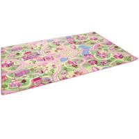 Snapstyle Kinder Spiel Teppich Girls Village Spielteppiche rosa Gr. 100 x 100
