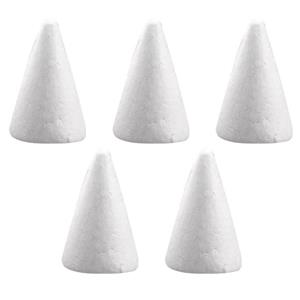 Rayher hobby materialen 10x stuks hobby/DIY piepschuim kegel vormen 6 cm -