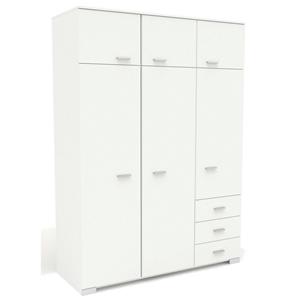 PARISOT Kleiderschrank 6-türig Galaxy 2 Weiß weiß