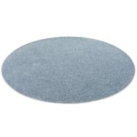 Snapstyle Hochflor Velours Teppich Luna Mix Rund Teppiche blau Gr. 100 x 100