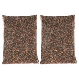 2x zakken druivenpitten vulmateriaal 500 gram hobbymateriaal -