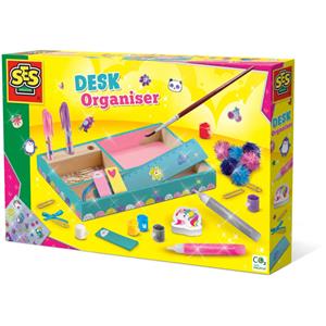 SES bureau organizer meisjes 31,6 x 21,1 cm hout 20 delig