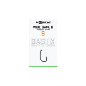 Korda Basix Wide Gape - Barbless - Haak - Maat 4