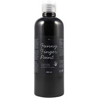 Fingerfarbe 500ml schwarz