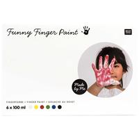 Fingerfarbe Set 6x100ml
