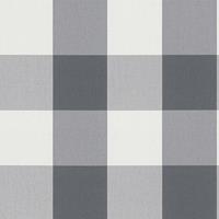 A.S. CREATIONS Tapete kariert schwarz-weiß 206367 | Vliestapete Landhausstil Karomuster 2063-67 | Tapete Gästezimmer, Esszimmer und Küche | Tapete - Grau, Wei&s