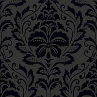 A.S. CREATIONS Barock-Tapete florale Ornamente Schwarz Matt Glänzend 255426 | Ornamenttapete klassisch Muster-Tapete 2554-26 | Vliestapete für Jugendzimmer!