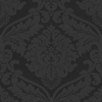 A.S. CREATIONS Barock-Tapete florale Ornamente Schwarz Matt Glänzend 255426 | Ornamenttapete klassisch Muster-Tapete 2554-26 | Papiertapete für Jugendzimmer!
