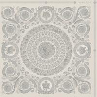 A.S. CREATIONS A.s.creations - Barock-Tapete Ornament-Tapete Grau Silber Vliestapete Grau Silber 370555 37055-5 - Grau, Silber