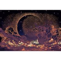 A.S. CREATIONS A.s.creations - DD117725 MoonSky2 Atelier 47 fototapete himmel mond 270 x 400 cm (4 Teile) Jetzt Fototapeten günstig kaufen - Orange / Terrakotta,