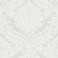 A.S. CREATIONS Tapete klassisch Ornament Weiß 554338 | Vliestapete Barock Floral Matt Glanz 554338 | Tapete für Esszimmer, Wohnzimmer, Jugendzimmer| - Grau, Wei&szli
