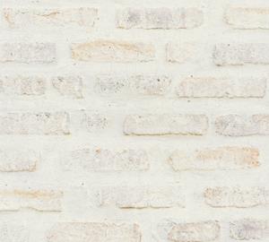 LIVINGWALLS Backstein-Tapete weiß | Mauer-Tapete Ziegelstein 374221 | Vliestapete Backstein37422-1 | Weiße Steintapete für Wohnzimmer, Kü