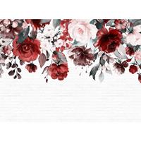 A.S. CREATIONS A.s.creations - DD118528 Mural2 Designwalls fototapete blumen rosen 255 x 350 cm (4 Teile) Online Fototapeten bestellen - Rot, Weiß