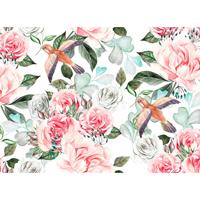 A.S. CREATIONS A.s.creations - DD118540 Paradise1 Designwalls fototapete blumen vögel rosen 255 x 350 cm (4 Teile) Fototapeten online entdecken - Pink / Rosa, Weiß