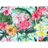 A.S. CREATIONS A.s.creations - DD118564 FlamingoArt1 Designwalls fototapete blumen flamingo dschungel 255 x 350 cm (4 Teile) Online Fototapeten bestellen - Blau,