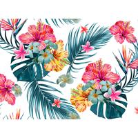 A.S. CREATIONS A.s.creations - DD118568 TropicalArt1 Designwalls fototapete blumen palmen dschungel 255 x 350 cm (4 Teile) Online Fototapeten bestellen - Bunt, Weiß