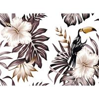 A.S. CREATIONS A.s.creations - DD118578 Toucan2 Designwalls fototapete blumen vögel dschungel 255 x 350 cm (4 Teile) Fototapeten bei BRICOFLOR kaufen - Grau, Weiß