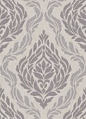 Dutch Wallcoverings Behang Medallion Beige En Zilverkleurig