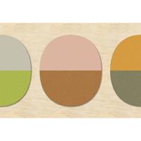 A.S. CREATIONS A.s.creations - Fototapete split ovals 1 DD114552 Livingwalls Walls by Patel Vliestapete Beige Grün Orange Rosa - Beige, Grün, Orange, Rosa
