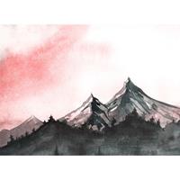 A.S. CREATIONS A.s.creations - DD118608 MountainPaint2 Designwalls fototapete berge natur 255 x 350 cm (4 Teile) Fototapeten bei BRICOFLOR kaufen - Grau, Weiß