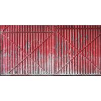 A.S. CREATIONS A.s.creations - DD108585 IronDoorRed AP Digital 4 fototapete metall modern 250 x 500 cm (5 Teile) Fototapeten online entdecken - Rot, Weiß