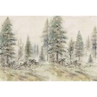 A.S. CREATIONS A.s.creations - DD117845 AquarelForest2 Atelier 47 fototapete wald natur 270 x 400 cm (4 Teile) Fototapeten online entdecken - Braun, Grün