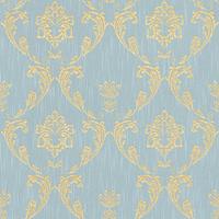 A.S. CREATIONS A.s.creations - Barock-Tapete Ornament-Tapete Blau Grau Grün Vliestapete Blau Grau Grün 306586 30658-6 - Blau, Grau, Grün