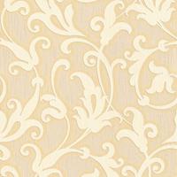 A.S. CREATIONS A.s.creations - Barock-Tapete Ornament-Tapete Gelb Grau Vliestapete Gelb Grau 954902 95490-2 - Gelb, Grau