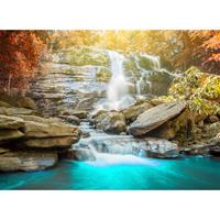 A.S. CREATIONS A.s.creations - DD118662 Waterfall Designwalls fototapete wasserfall wald natur 255 x 350 cm (4 Teile) Online Fototapeten bestellen - Blau, Grau