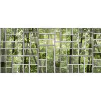 A.S. CREATIONS A.s.creations - DD117965 Perspective1 Atelier 47 fototapete fenster natur bambus 270 x 500 cm (5 Teile) Fototapeten online entdecken - Grau, Grün