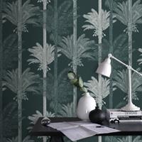ART FOR THE HOME WOW - Vliestapete - Exotische Palme - Grün - 1005x52 cm