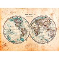 A.S. CREATIONS A.s.creations - DD118702 Hemispheres1 Designwalls fototapete weltkarte 255 x 350 cm (4 Teile) Jetzt Fototapeten günstig kaufen - Beige / Crème, Braun