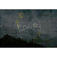 A.S. CREATIONS A.s.creations - DD118055 GoldenOutline3 Atelier 47 fototapete wald gemälde modern 270 x 400 cm (4 Teile) Jetzt Fototapeten günstig kaufen - Gelb,