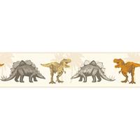 A.S. CREATIONS Dinosaurier-Tapete Tapete Kinderzimmer Braun Orange Terrakotta Tapetenbordüre Braun Orange Terrakotta 358362 35836-2 - Braun, Orange / Terrakotta