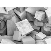 A.S. CREATIONS A.s.creations - DD118734 ConcreteBlocks1 Designwalls fototapete 3d betonoptik 255 x 350 cm (4 Teile) Fototapeten online entdecken - Grau