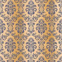 A.S. CREATIONS A.s.creations - Barock-Tapete Ornament-Tapete Blau Braun Vliestapete Blau Braun 335454 33545-4 - Blau, Braun