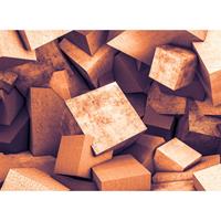 A.S. CREATIONS A.s.creations - DD118736 ConcreteBlocks2 Designwalls fototapete 3d betonoptik 255 x 350 cm (4 Teile) Fototapeten Online-Shop - Orange / Terrakotta